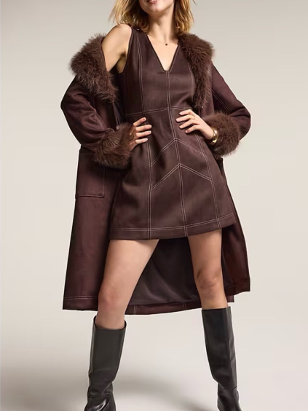 NWT | Anna Sui x Old Navy suede mini dress | Large